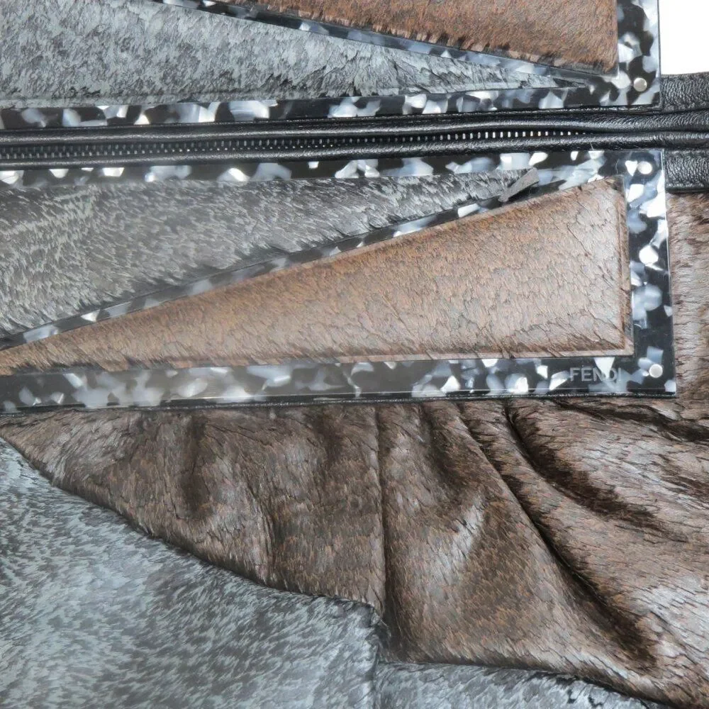 FENDI NAPPA Soft Leather Bag Rare Piece